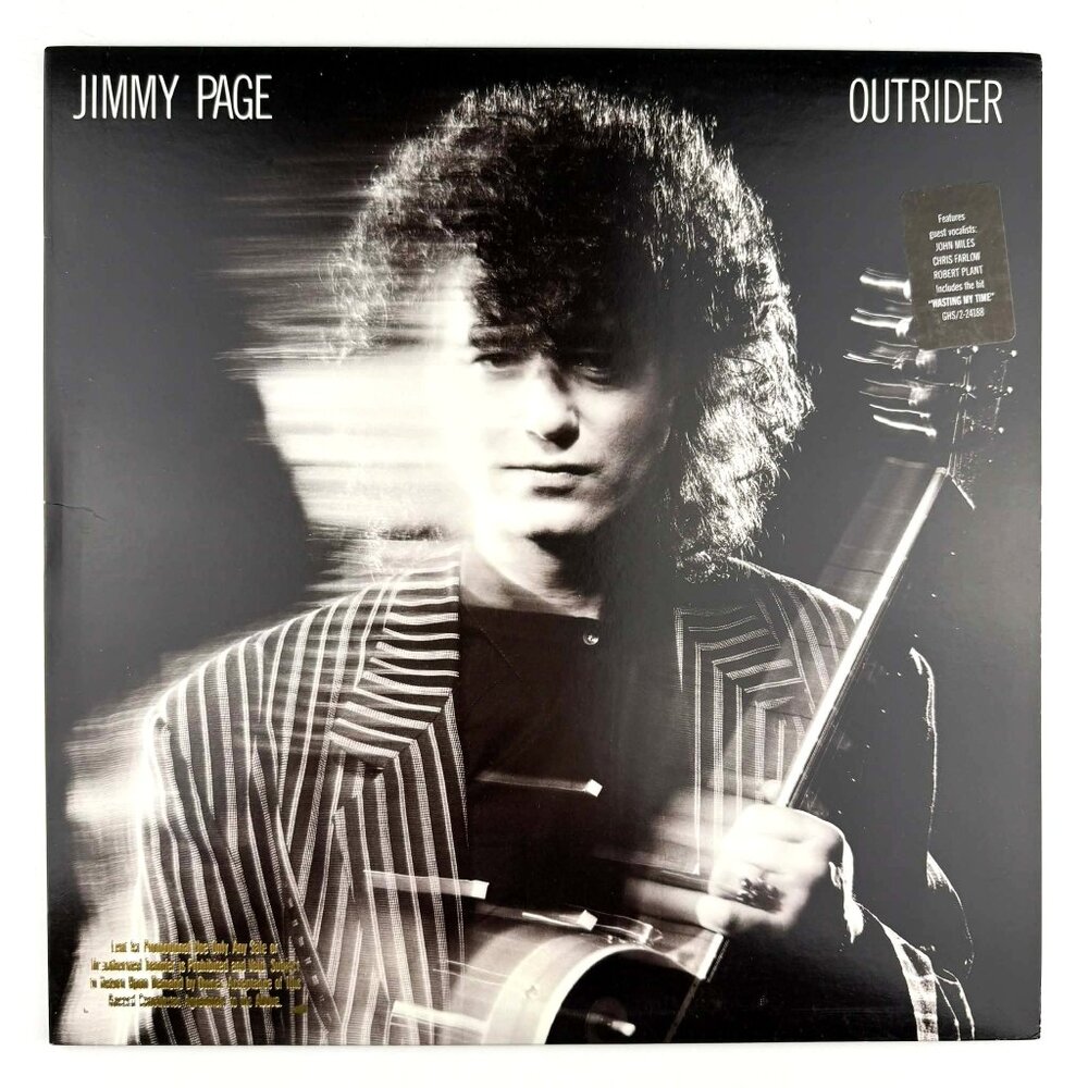 Jimmy Page Outrider Led Zeppelin Sterling Cut GHS 24188 vinyl record LP 1988 EX